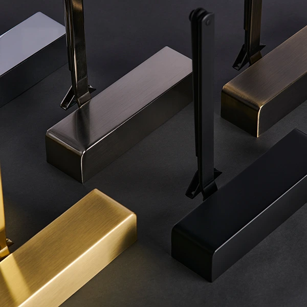 Door closer finish examples