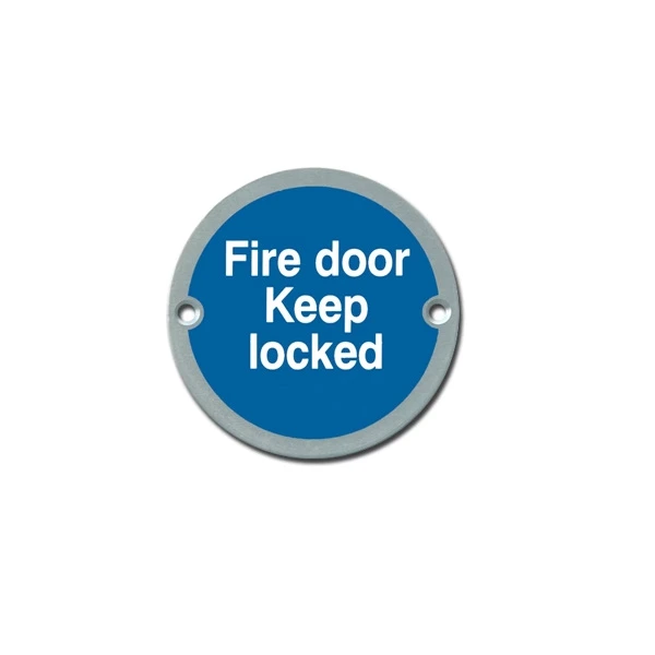 Fire door keep locked sign