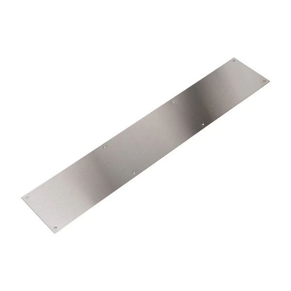 Satin push plate