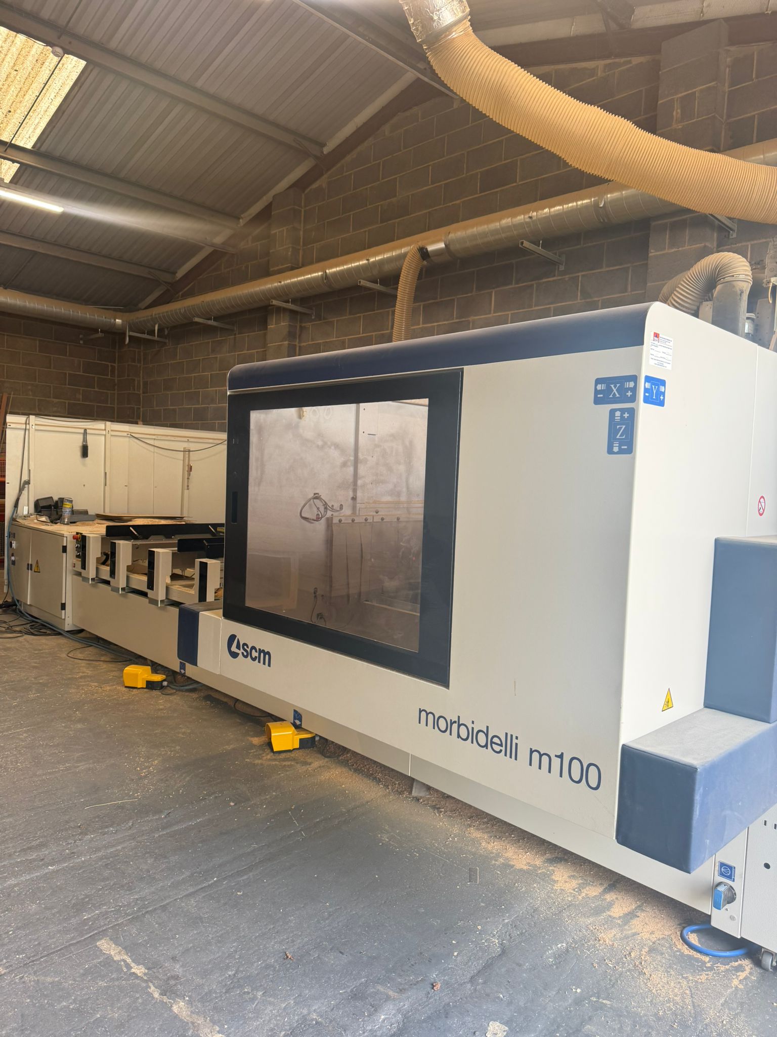 SCM CNC machining centre used for precision timber production