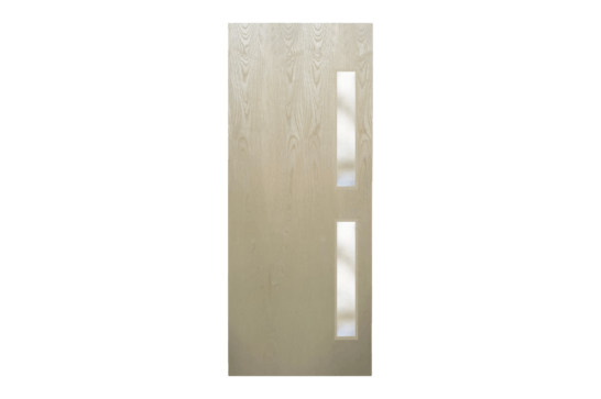 ash veneer internal fire door with glazing